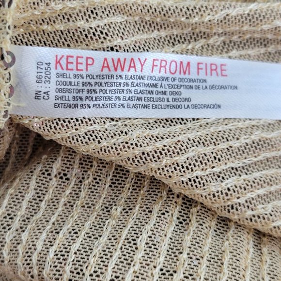 FREE PEOPLE INTIMATELY gold rush long sleeve top Sz M NEW - Picture 11 of 11